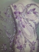 Imagine Broderie mov/lila cu cristale si margele
