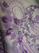 Imagine Broderie mov/lila cu cristale si margele