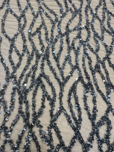 Imagine Bold Diamond - Broderie cu paiete si perle - silver