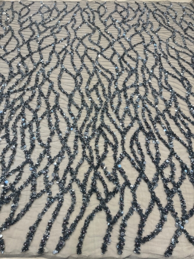 Imagine Bold Diamond - Broderie cu paiete si perle - silver