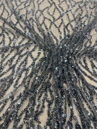 Imagine Bold Diamond - Broderie cu paiete si perle - silver