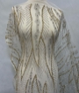 Imagine Bubble Gold Broderie cu cristale argintii & aurii si margele -ivory