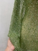 Imagine Broderie tip dantela verde fistic