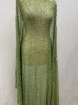 Imagine Broderie tip dantela verde fistic