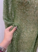 Imagine Broderie tip dantela verde fistic