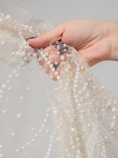 Imagine Ivory Pearls - Broderie cu mărgele, perle și paiete Ivory
