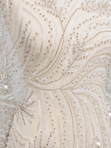 Imagine Bridal Muse - Broderie cu margele, perle si cristale - alb