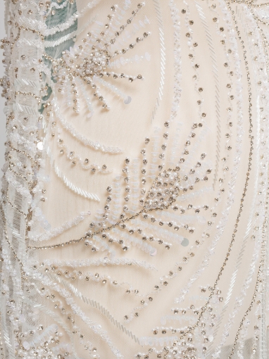 Imagine Bridal Muse - Broderie cu margele, perle si cristale - alb