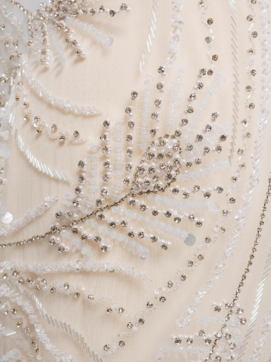 Imagine Bridal Muse - Broderie cu margele, perle si cristale - alb