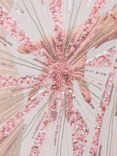 Imagine Celesse - Broderie cu cristale si margele roz