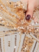 Imagine Celesse Broderie cu cristale si margele - gold whisky