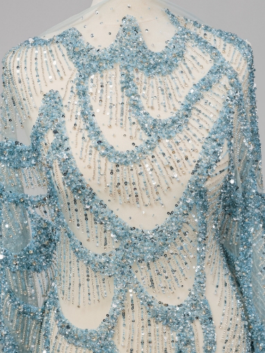 Imagine Topaz Diamonds - Broderie cu margele, cristale si paiete - turcoaz
