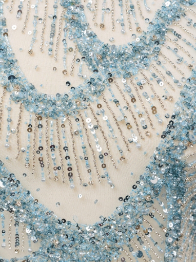 Imagine Topaz Diamonds - Broderie cu margele, cristale si paiete - turcoaz