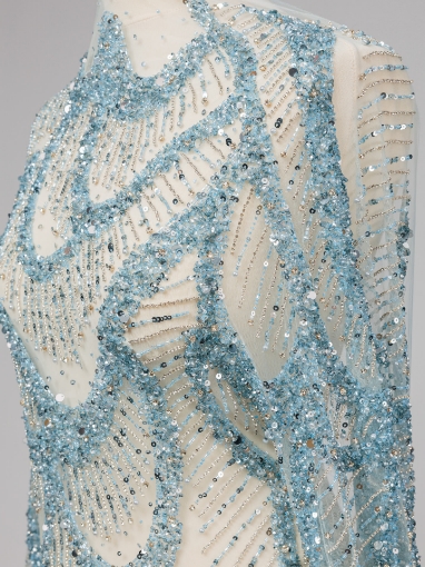 Imagine Topaz Diamonds - Broderie cu margele, cristale si paiete - turcoaz