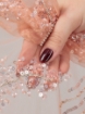 Imagine Spring - Broderie somon cu cristale - rosé