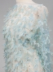 Imagine Light Blue Feathers - Broderie cu pene, perle si margele blue