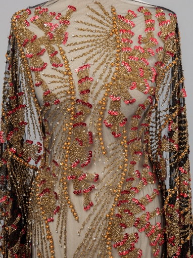 Imagine Red & Gold Stones Broderie cu margele si cristale - multicolor