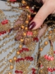 Imagine Red & Gold Stones Broderie cu margele si cristale - multicolor
