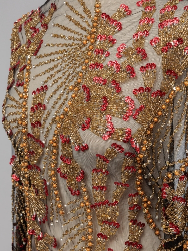 Imagine Red & Gold Stones Broderie cu margele si cristale - multicolor