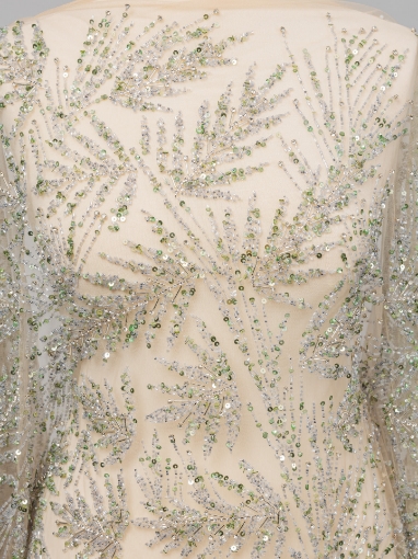 Imagine Pistachio - Broderie cu mărgele și cristale verde fistic