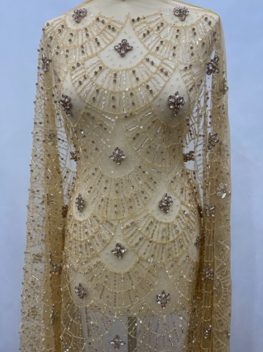 Imagine Bright Gold Broderie cu cristale si margele - gold