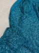 Imagine Broderie tip plasa cu margele, perle si paiete Turquoise