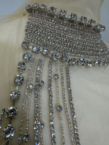 Imagine Tennis Diamonds Panou rochie cu cristale liniare silver