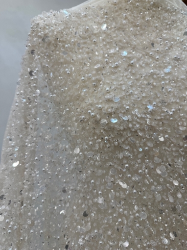Imagine Broderie cu perle si paiete Pearl Glam