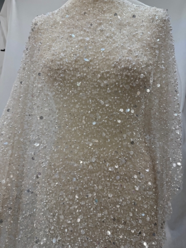Imagine Broderie cu perle si paiete Pearl Glam
