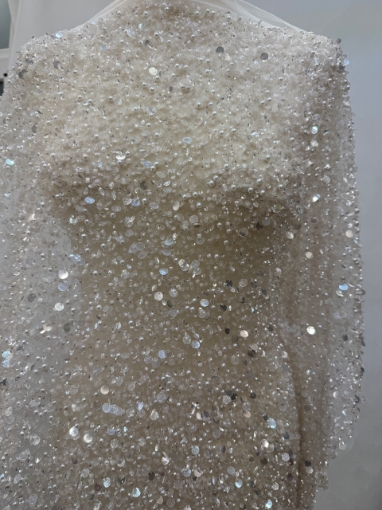 Imagine Broderie cu perle si paiete Pearl Glam