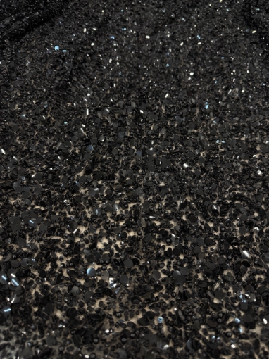 Imagine Broderie cu margele, paiete si perle Black