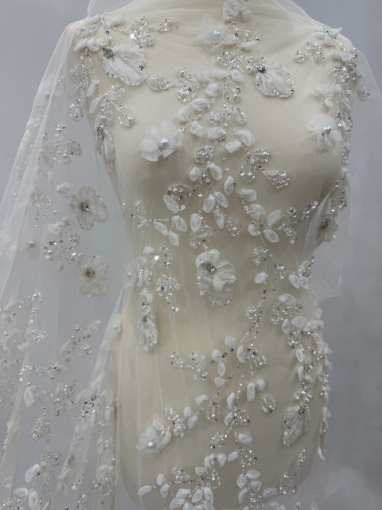 Imagine Broderie cu flori 3d decupabile Valerdi