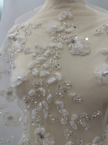 Imagine Broderie cu flori 3d decupabile Valerdi