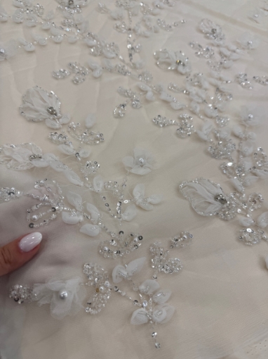 Imagine Broderie cu flori 3d decupabile Valerdi