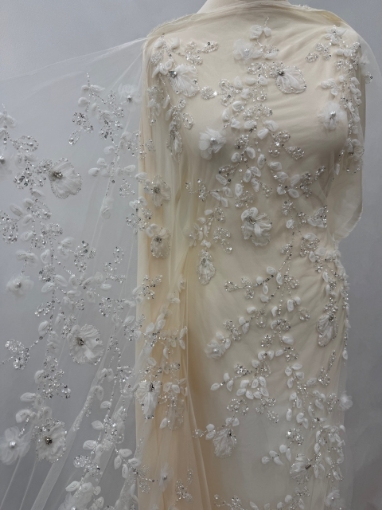Imagine Broderie cu flori 3d decupabile Valerdi