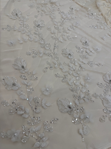 Imagine Broderie cu flori 3d decupabile Valerdi