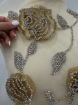 Imagine Gold Roses - Panou floral aplicatie gold&silver