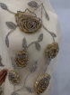 Imagine Gold Roses - Panou floral aplicatie gold&silver