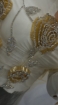 Imagine Gold Roses - Panou floral aplicatie gold&silver