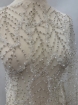 Imagine Crystal Mesh - broderie cu cristale argintii si margele - ivory
