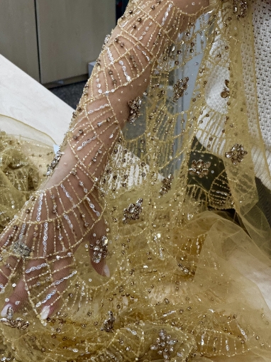 Imagine Bright Gold Broderie cu cristale si margele - gold