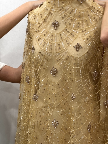 Imagine Bright Gold Broderie cu cristale si margele - gold