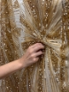 Imagine Celesse Broderie cu cristale si margele - gold whisky