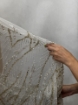 Imagine Bubble Gold Broderie cu cristale argintii & aurii si margele -ivory