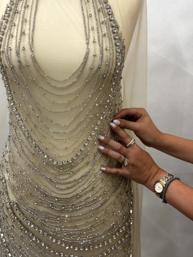 Imagine Tennis Diamonds Panou rochie cu cristale liniare silver