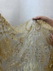 Imagine Baroque Crown - Broderie cu cristale si pene gold