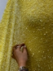 Imagine Broderie tip plasa Yellow Sequins