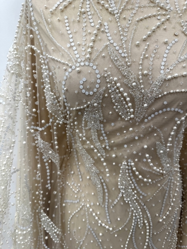 Imagine Ivory Pearls - Broderie cu mărgele, perle și paiete Ivory