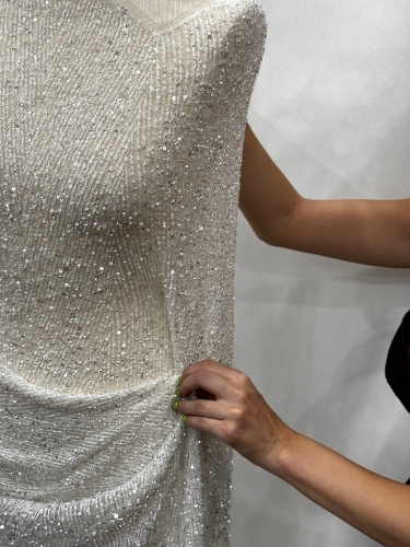 Imagine Fjola Bridal - Broderie cu margele si paiete pe dantela