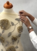 Imagine Gold Roses - Panou floral aplicatie gold&silver